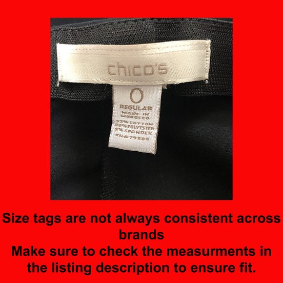 Chico's black cigar pants - Picture 4 of 7